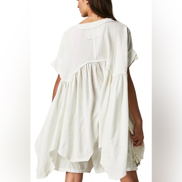 Free People We the Free Sugar Rush Babydoll Tunic 100% Cotton Size XS - Picture 2 of 9